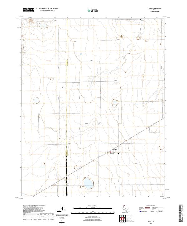Waka, TX — USGS 7.5-minute topo (2022)