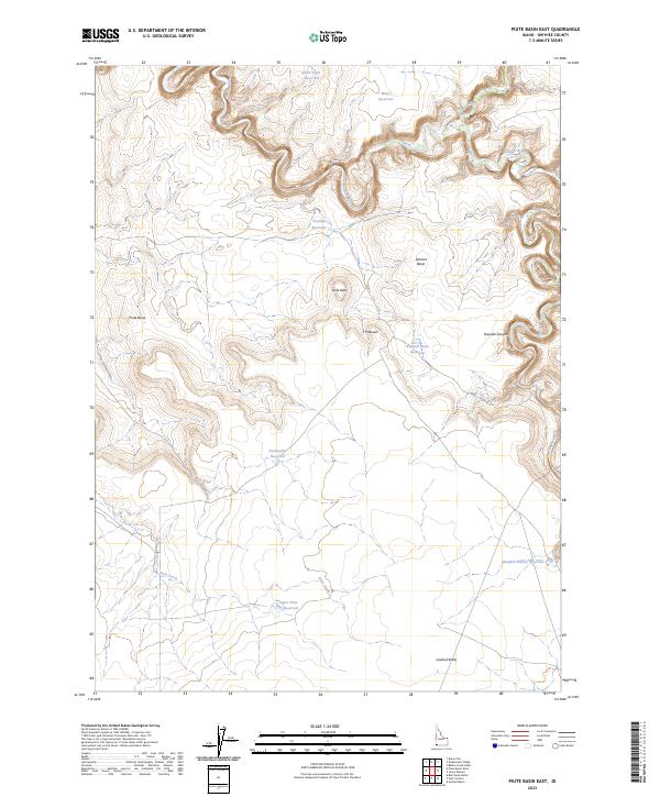 Piute Basin East, ID — USGS 7.5-minute topo (2023)