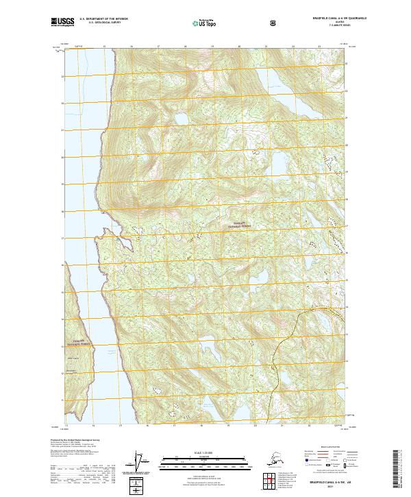 Bradfield Canal A-6 SW, AK — USGS 7.5-minute topo (2021)