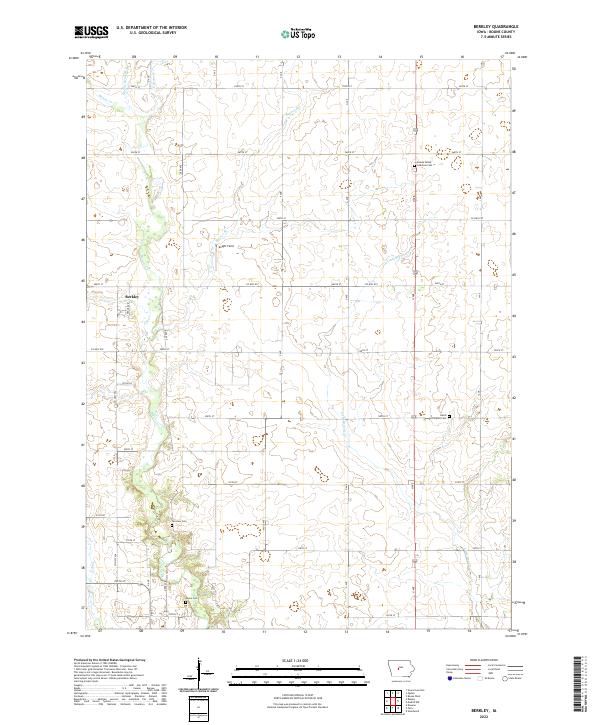 Berkley, IA — USGS 7.5-minute topo (2022)