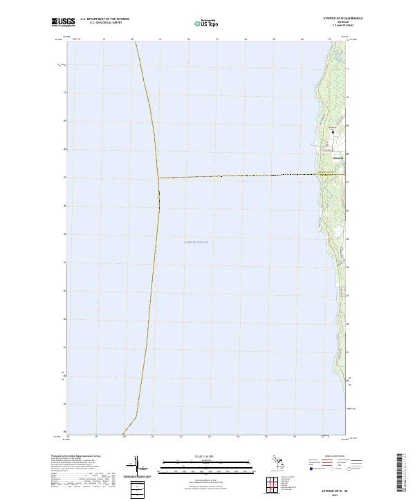 Atwood OE W, MI — USGS 7.5-minute topo (2023)