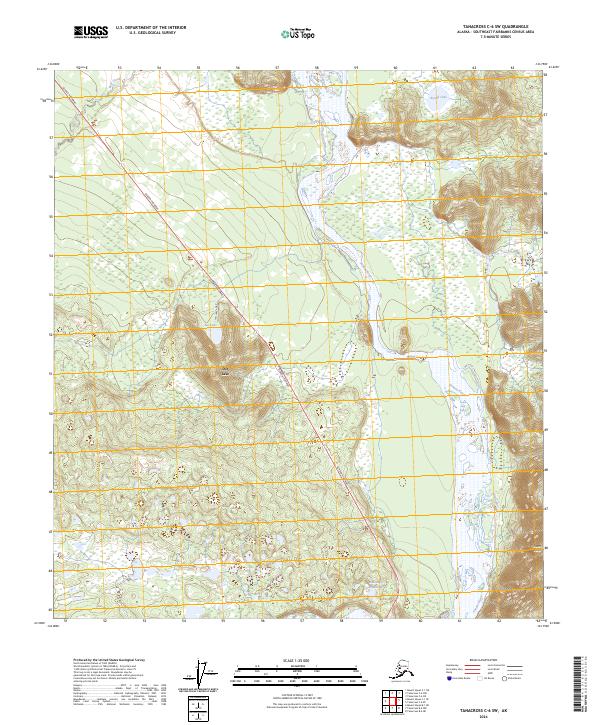 Tanacross C-6 SW, AK — USGS 7.5-minute topo (2024)