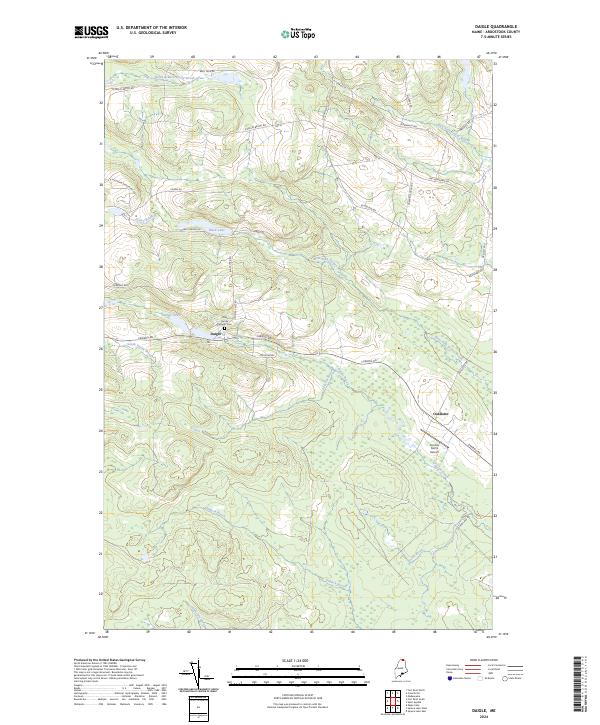 Daigle, ME — USGS 7.5-minute topo (2024)