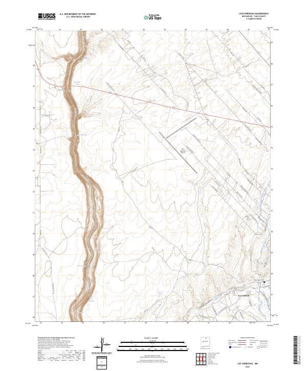 Los Cordovas, NM — USGS 7.5-minute topo (2023)