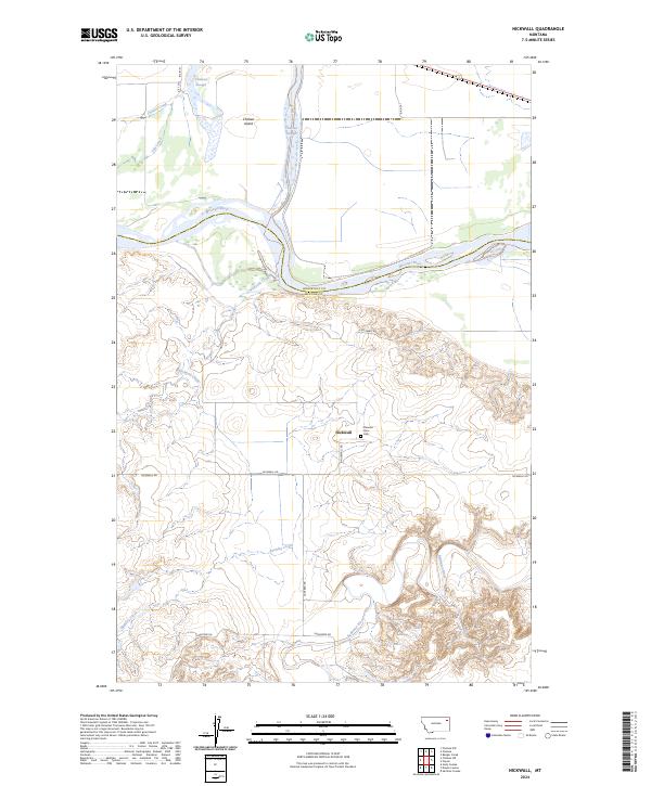 Nickwall, MT — USGS 7.5-minute topo (2024)
