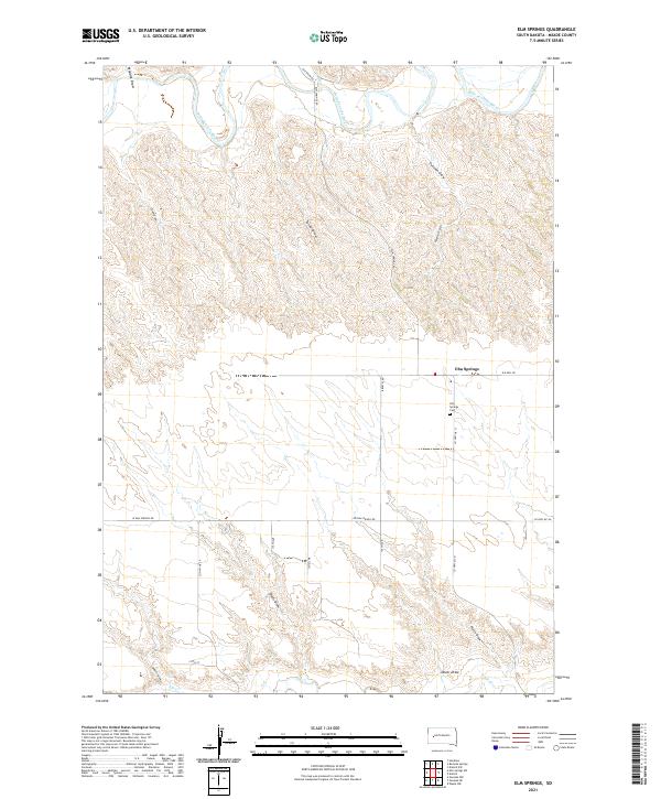Elm Springs, SD — USGS 7.5-minute topo (2021)