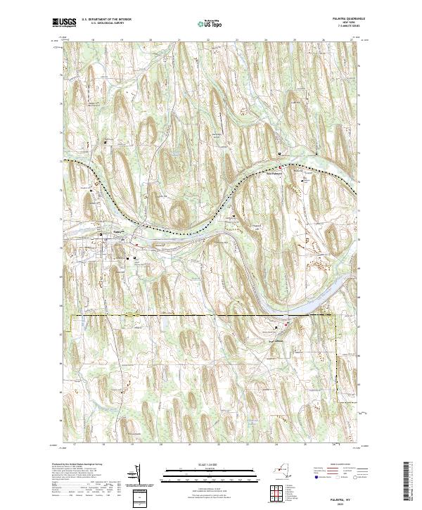 Palmyra, NY — USGS 7.5-minute topo (2023)
