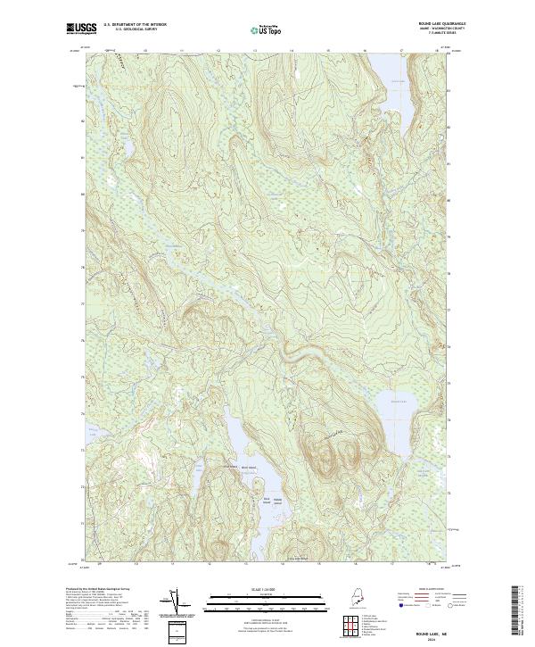 Round Lake, ME — USGS 7.5-minute topo (2024)