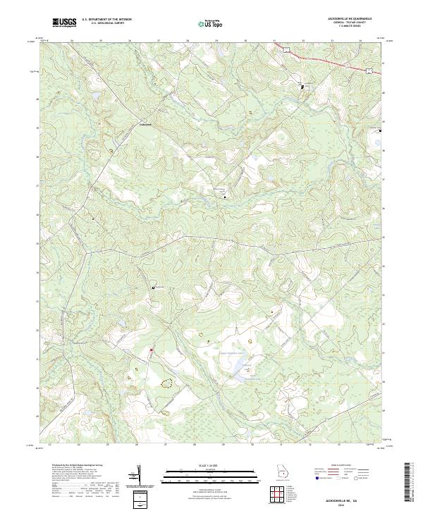 Jacksonville NE, GA — USGS 7.5-minute topo (2024)
