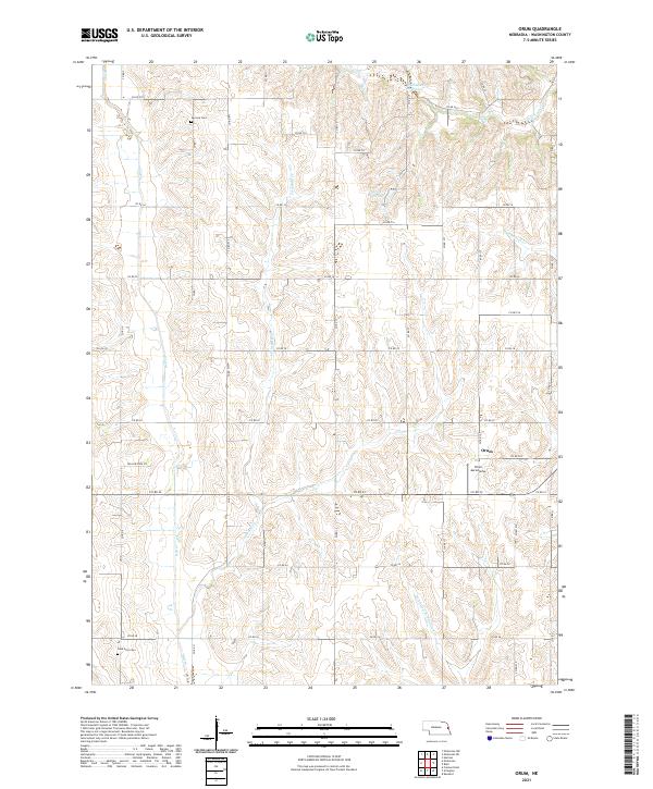 Orum, NE — USGS 7.5-minute topo (2021)