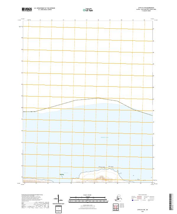 Attu D-4 SW, AK — USGS 7.5-minute topo (2021)