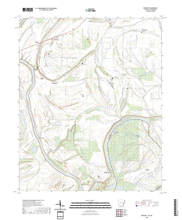 Brickeys, AR-MS — USGS 7.5-minute topo (2024)