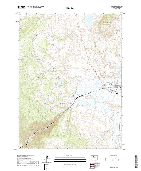 Kremmling, CO — USGS 7.5-minute topo (2022)