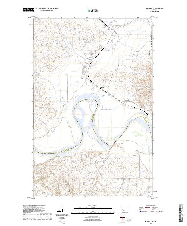 Bainville SW, MT — USGS 7.5-minute topo (2024)