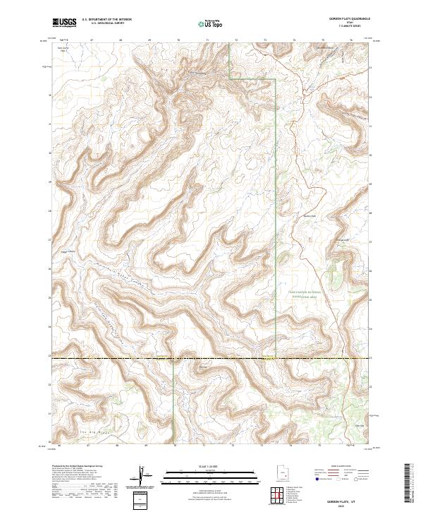 Gordon Flats, UT — USGS 7.5-minute topo (2023)