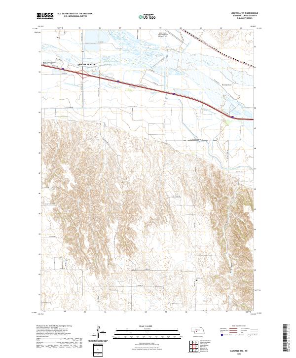 Maxwell SW, NE — USGS 7.5-minute topo (2021)