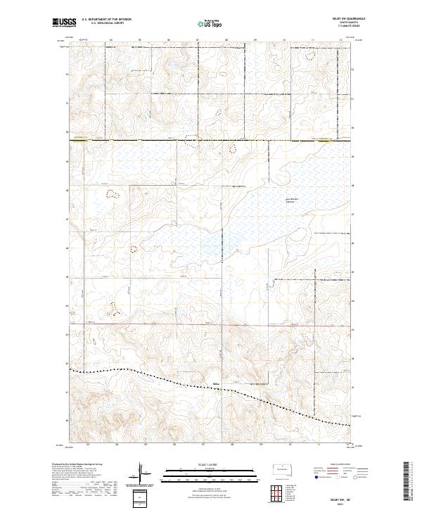 Selby SW, SD — USGS 7.5-minute topo (2021)