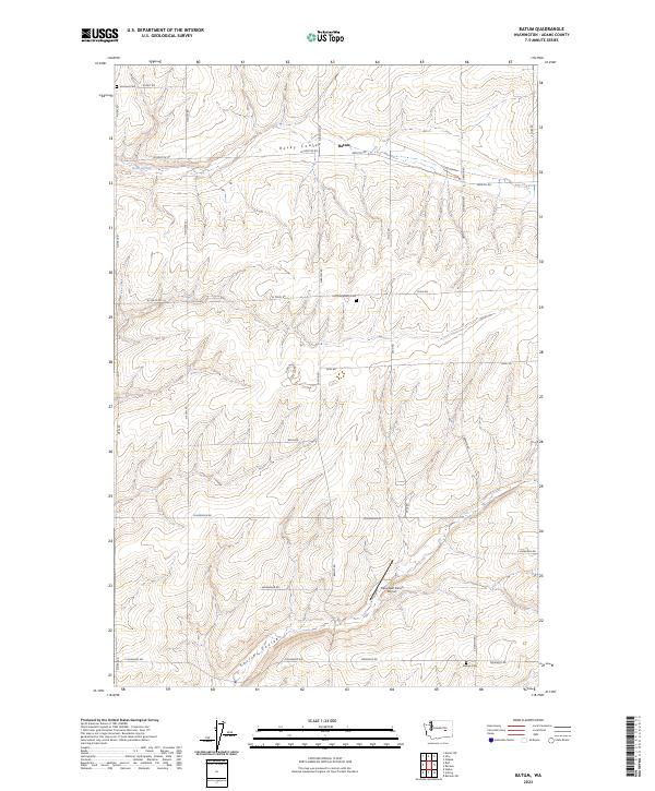 Batum, WA — USGS 7.5-minute topo (2023)