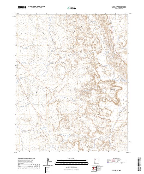 Ojito Spring, NM — USGS 7.5-minute topo (2023)