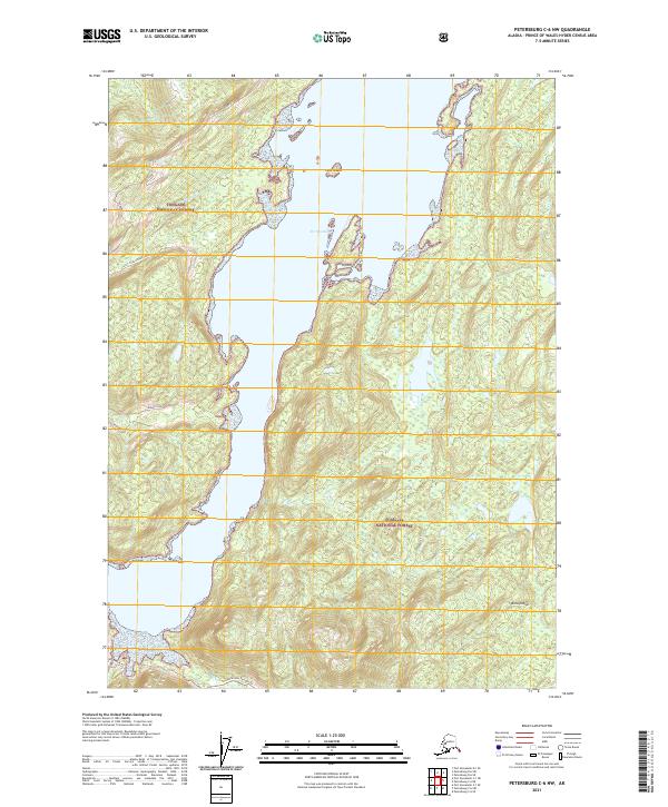 Petersburg C-6 NW, AK — USGS 7.5-minute topo (2021)