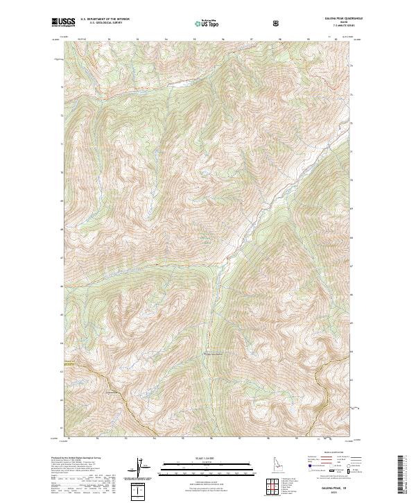 Galena Peak, ID — USGS 7.5-minute topo (2023)