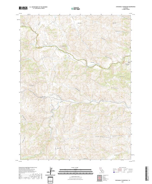 Chickabally Mountain, CA — USGS 7.5-minute topo (2021)