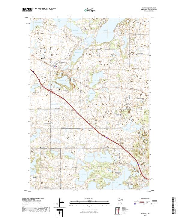 Brandon, MN — USGS 7.5-minute topo (2022)