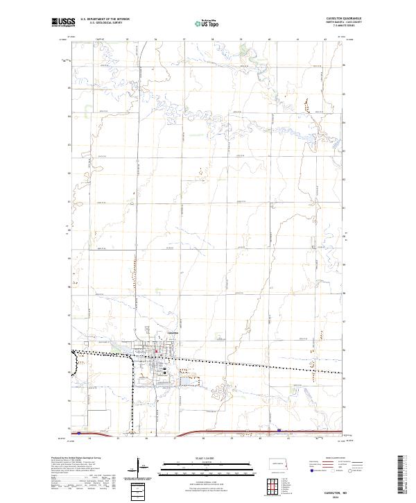 Casselton, ND — USGS 7.5-minute topo (2024)