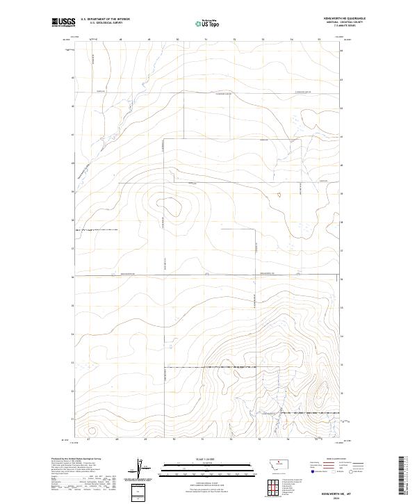 Kenilworth NE, MT — USGS 7.5-minute topo (2024)