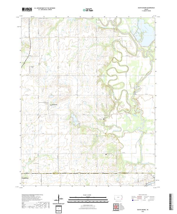 South Mound, KS — USGS 7.5-minute topo (2022)