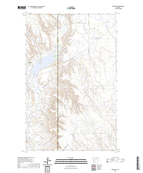 Genevieve, MT — USGS 7.5-minute topo (2024)