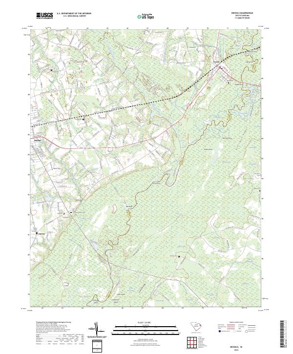Nichols, SC — USGS 7.5-minute topo (2024)