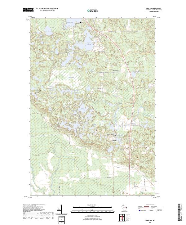 Kempster, WI — USGS 7.5-minute topo (2023)