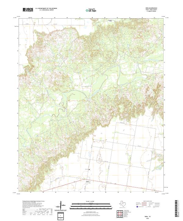 Vera, TX — USGS 7.5-minute topo (2022)