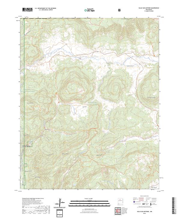 Valle San Antonio, NM — USGS 7.5-minute topo (2023)