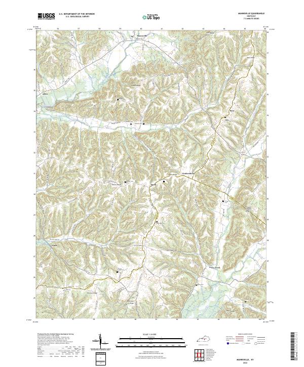 Mannsville, KY — USGS 7.5-minute topo (2022)