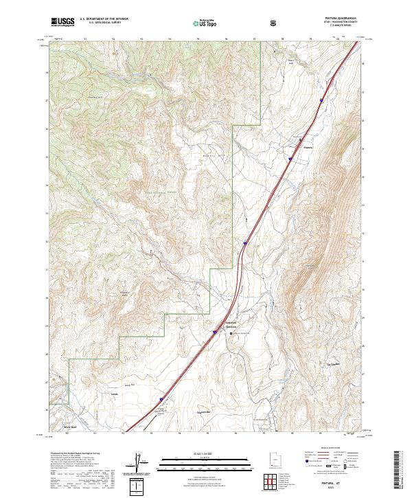 Pintura, UT — USGS 7.5-minute topo (2023)