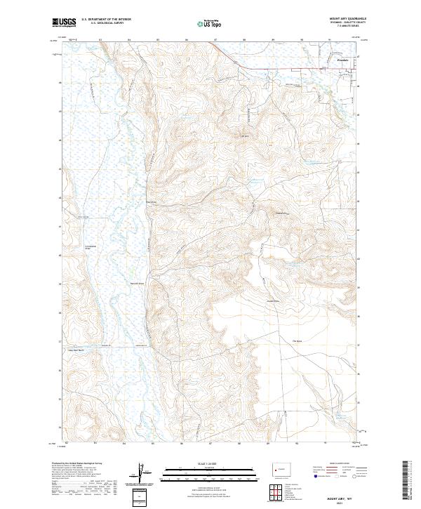 Mount Airy, WY — USGS 7.5-minute topo (2021)
