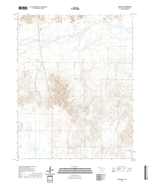 Rosston NW, OK — USGS 7.5-minute topo (2022)
