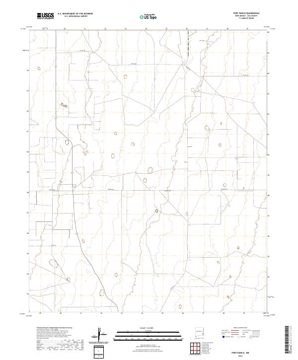 Fort Ranch, NM — USGS 7.5-minute topo (2023)