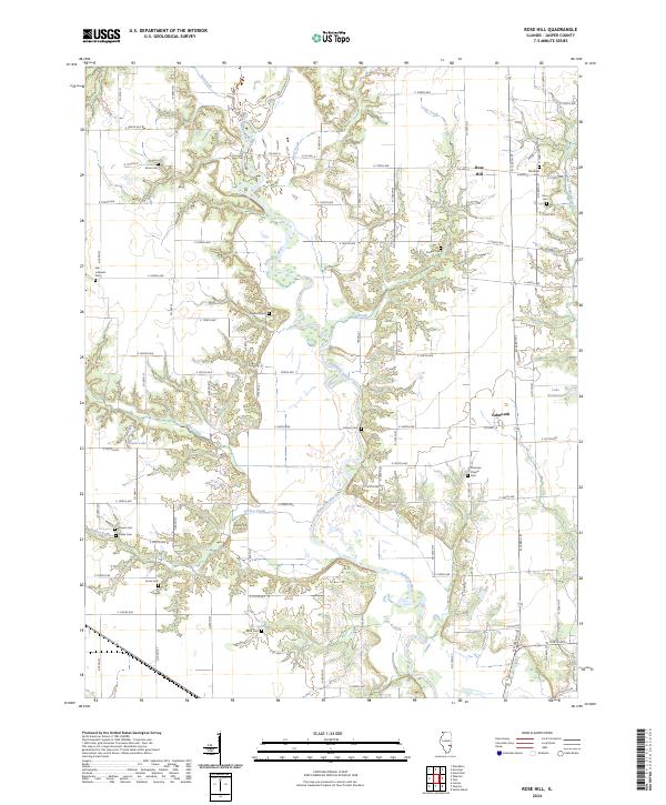 Rose Hill, IL — USGS 7.5-minute topo (2024)