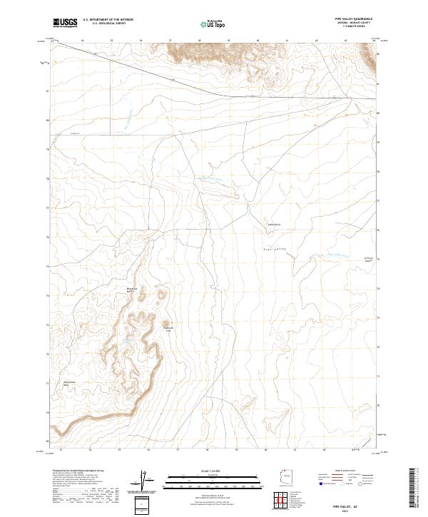 Pipe Valley, AZ — USGS 7.5-minute topo (2021)