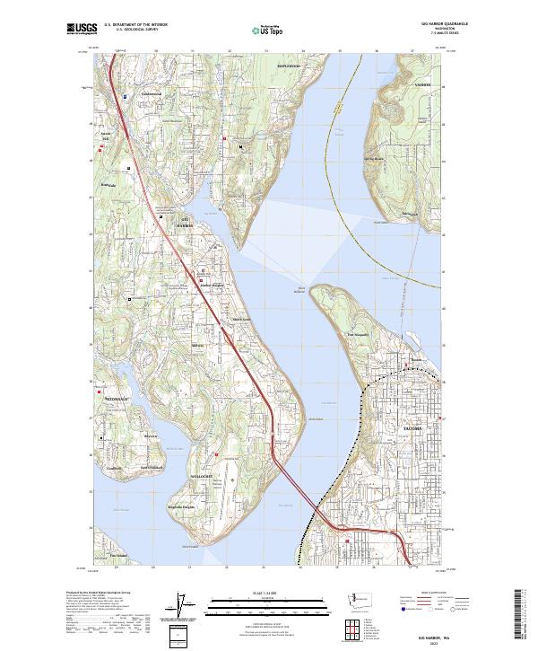 Gig Harbor, WA — USGS 7.5-minute topo (2023)