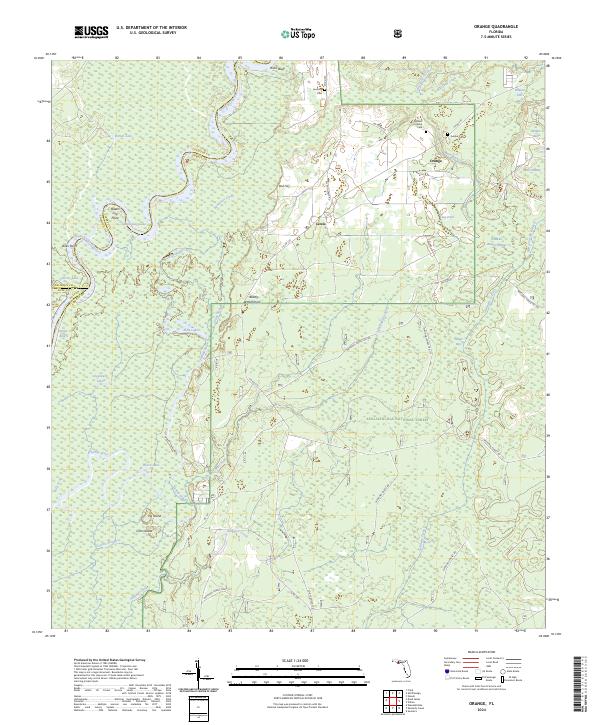 Orange, FL — USGS 7.5-minute topo (2024)