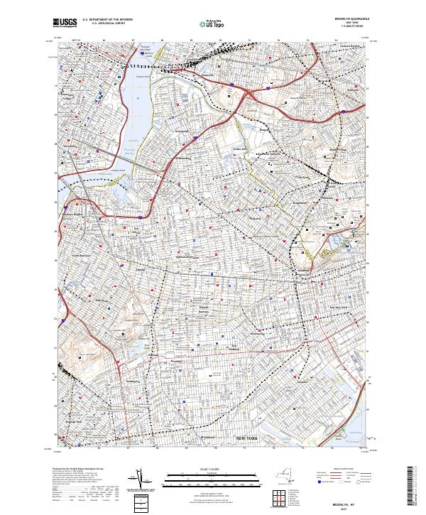 Brooklyn, NY — USGS 7.5-minute topo (2023)