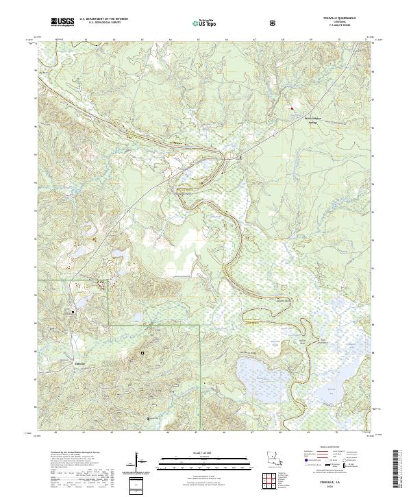 Fishville, LA — USGS 7.5-minute topo (2024)