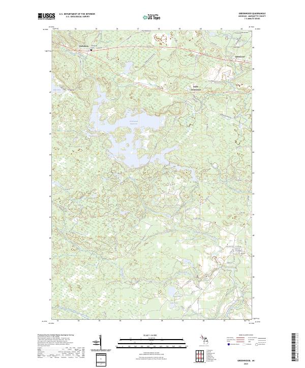 Greenwood, MI — USGS 7.5-minute topo (2023)