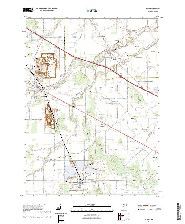 Elmore, OH — USGS 7.5-minute topo (2023)