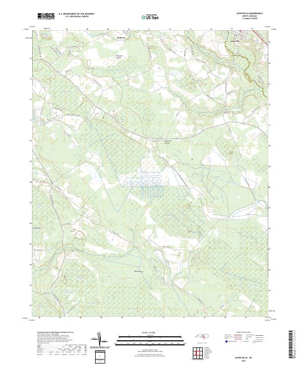 Autryville, NC — USGS 7.5-minute topo (2022)