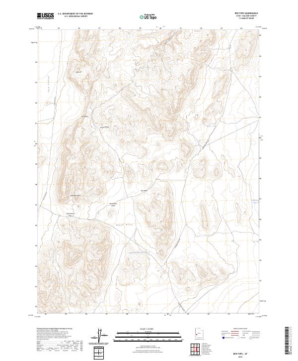 Red Tops, UT — USGS 7.5-minute topo (2023)